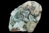 Tabular, Green Apophyllite Crystals on Stilbite - India #100165-1
